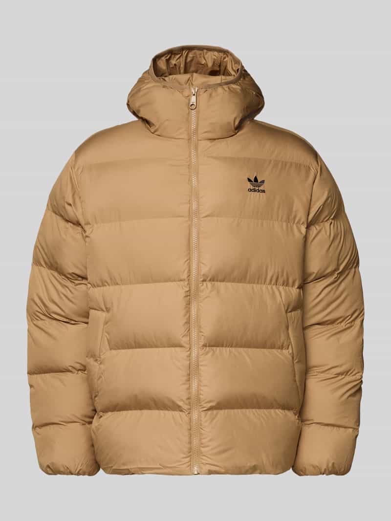 adidas Originals Regular fit gewatteerd jack met logostitching model 'Commercial'