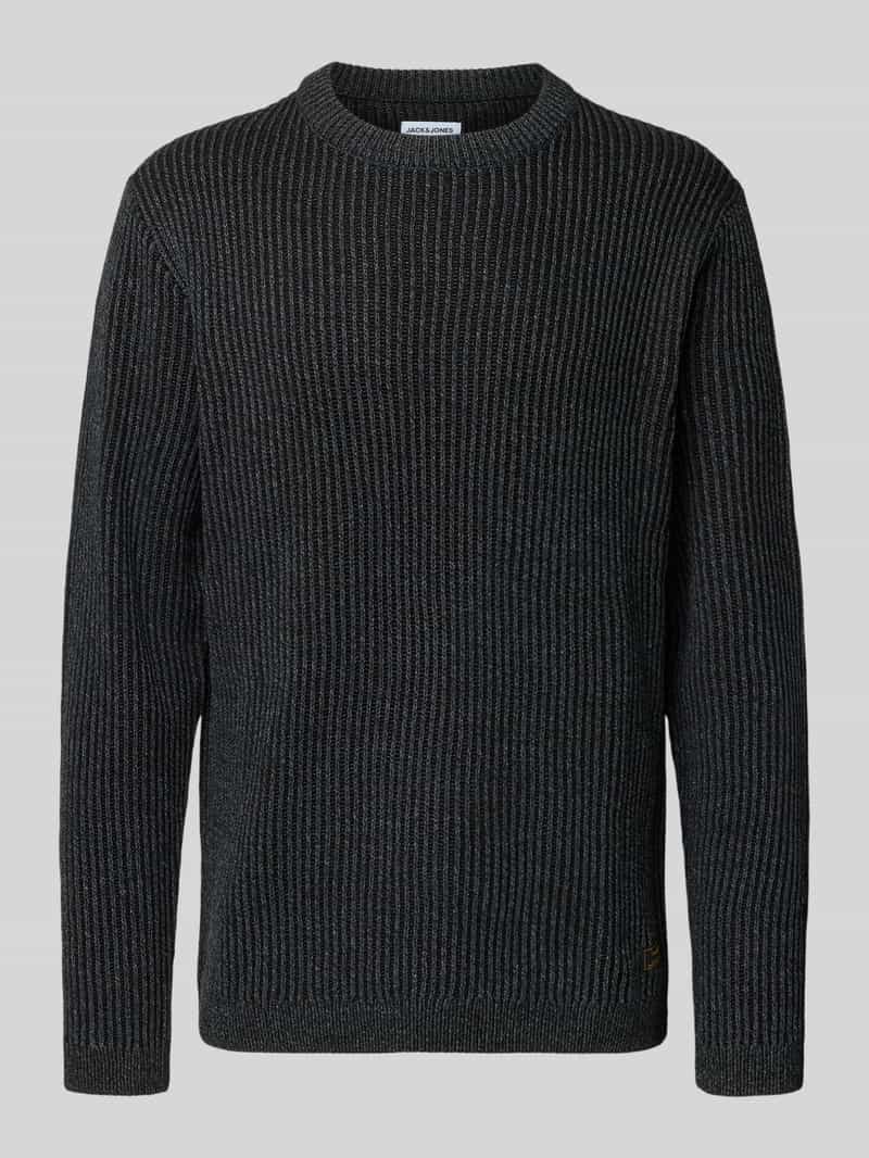 jack & jones Gebreide pullover met ribboorden model 'DOVER'