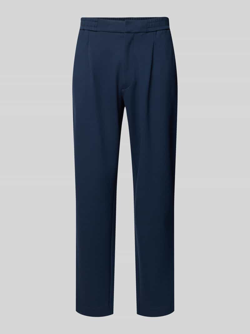 CK Calvin Klein Slim tapered fit stoffen broek met bandplooien