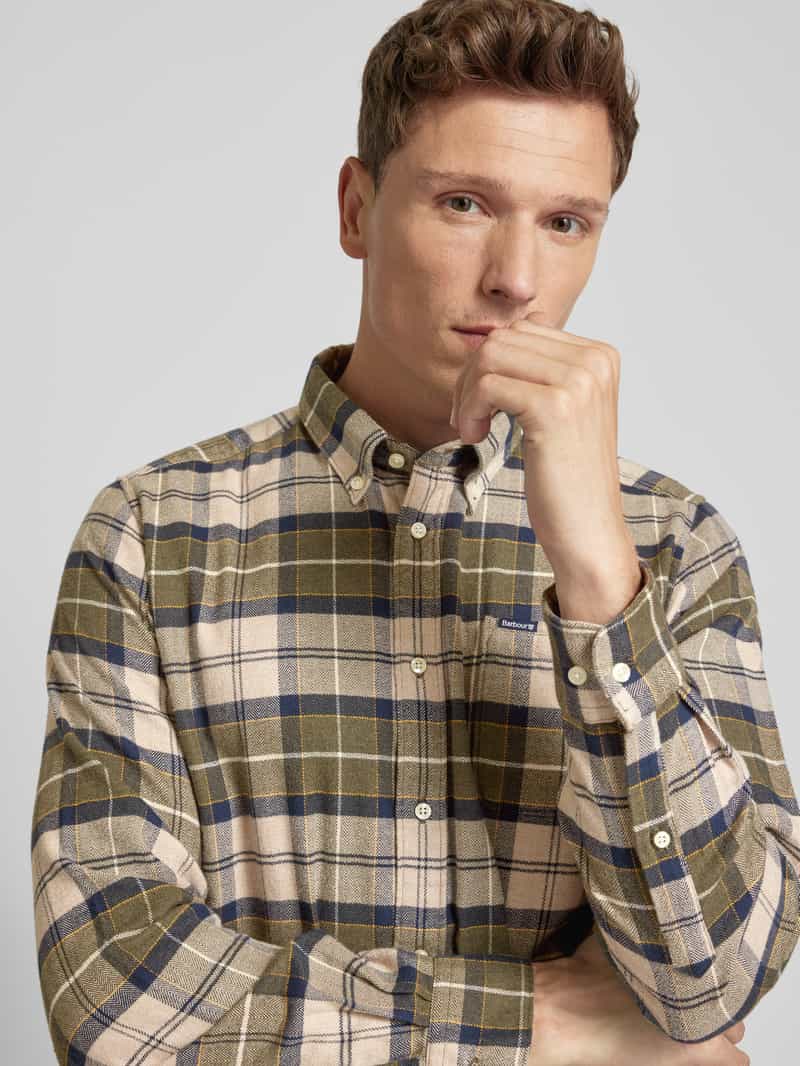 Barbour Regular fit vrijetijdsoverhemd met button-downkraag model 'Kyeloch'