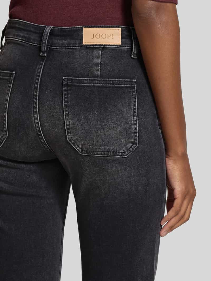 Joop! Flared jeans met opgestikte steekzakken