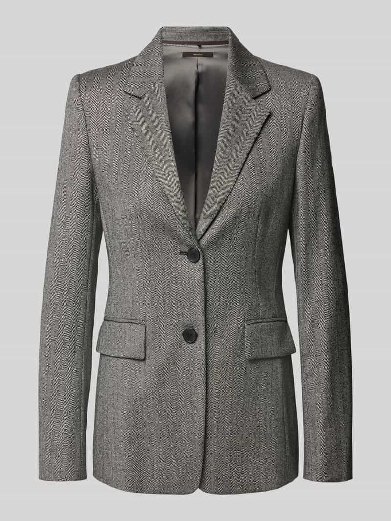 Windsor. Slim fit blazer van mix van scheerwol en elastaan met klepzakken