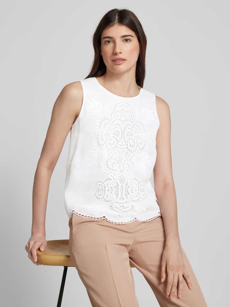 Max Mara Studio Tanktop met siergarnering model 'EFESO'