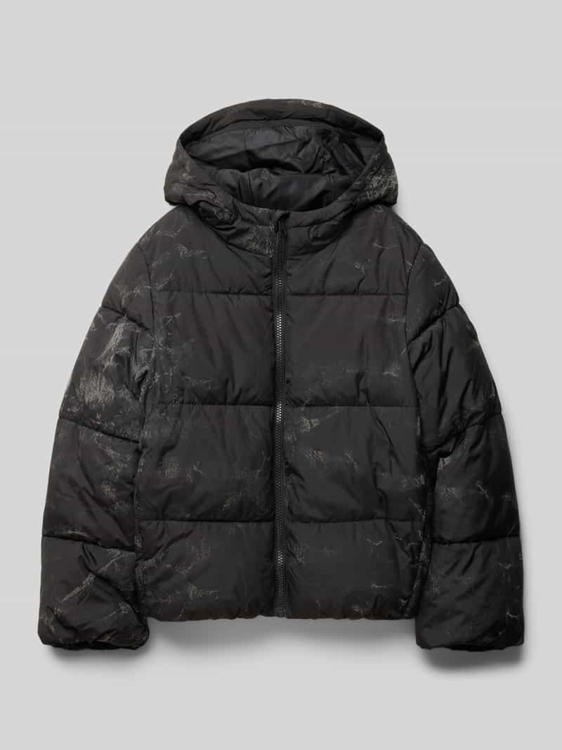 Tom Tailor Regular fit gewatteerd jack met reflecterend motief