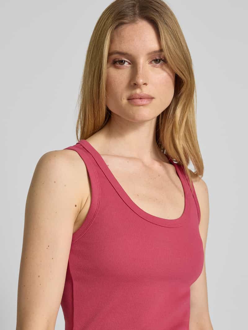 Marc O'Polo Slim fit tanktop van katoenmix