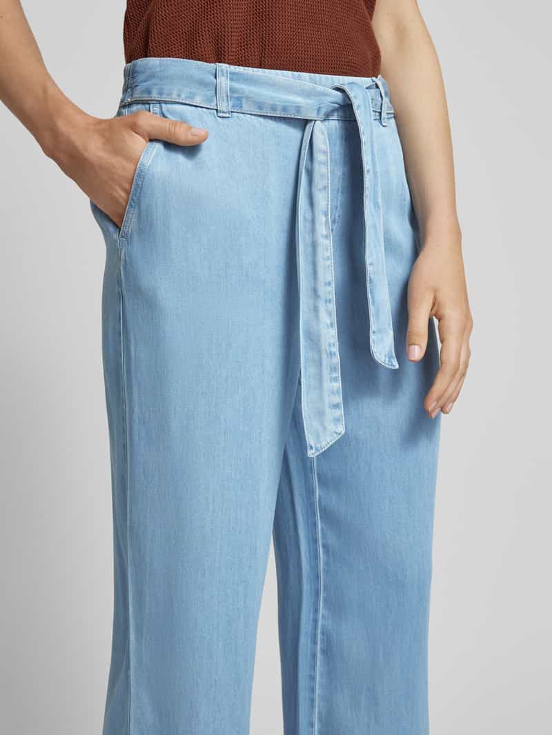 s.Oliver RED LABEL Regular fit culotte met strikceintuur