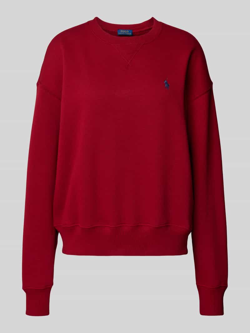 Polo Ralph Lauren Sweatshirt met extra brede schouders en labelstitching