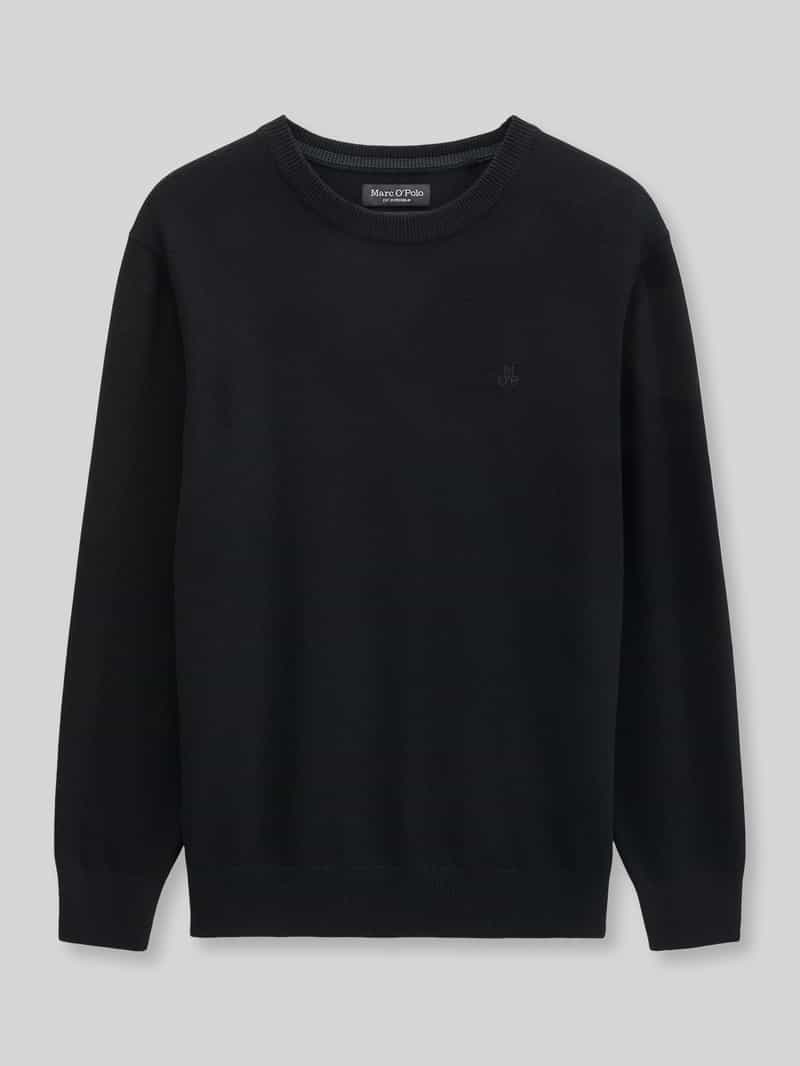 Regular fit pullover van katoenmix met scheerwol