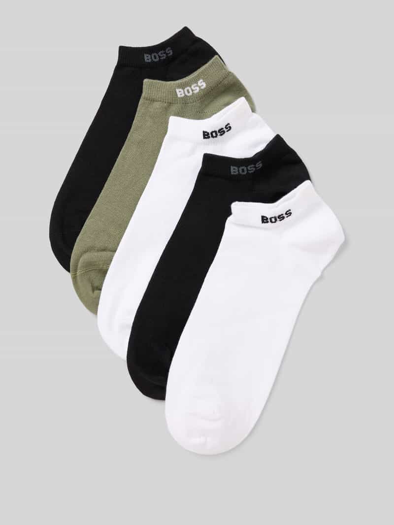 Boss Sneakersokken van katoenmix in een set van 5 paar