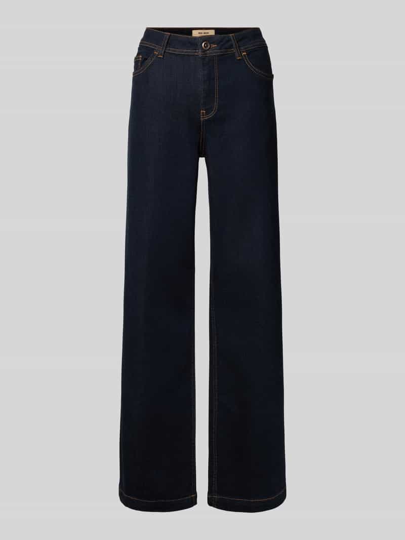 MOS MOSH Flared cut jeans met steekzakken model 'Dara'