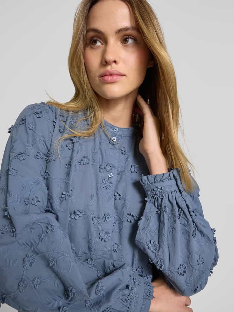 Jake*s Casual Regular fit blouse met opstaande kraag
