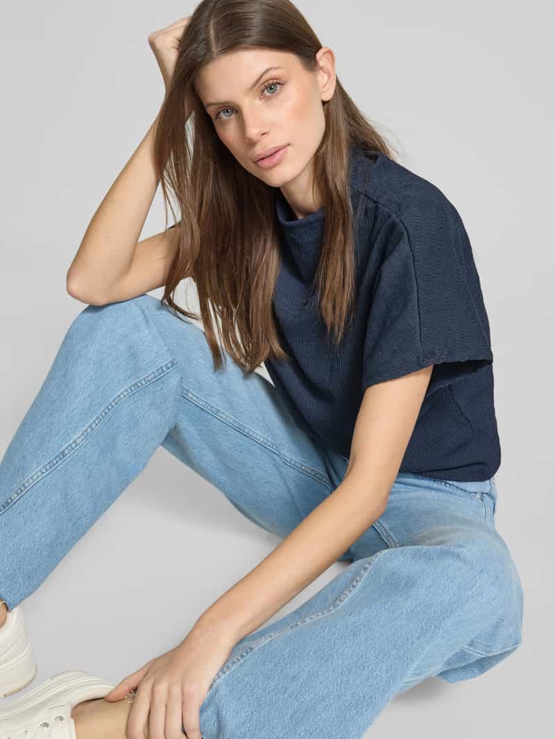 Tom Tailor Denim Regular fit T-shirt met vleermuismouwen