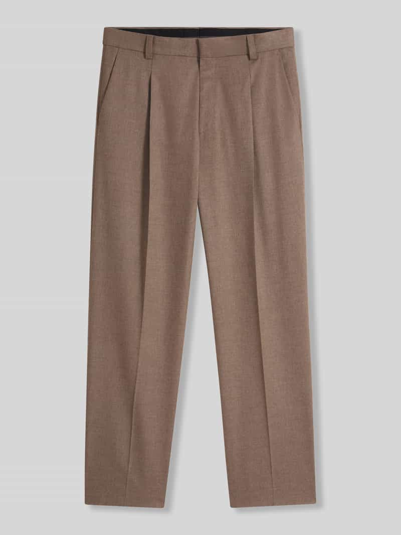 modern fit pantalon met wol model 'Tony262X'