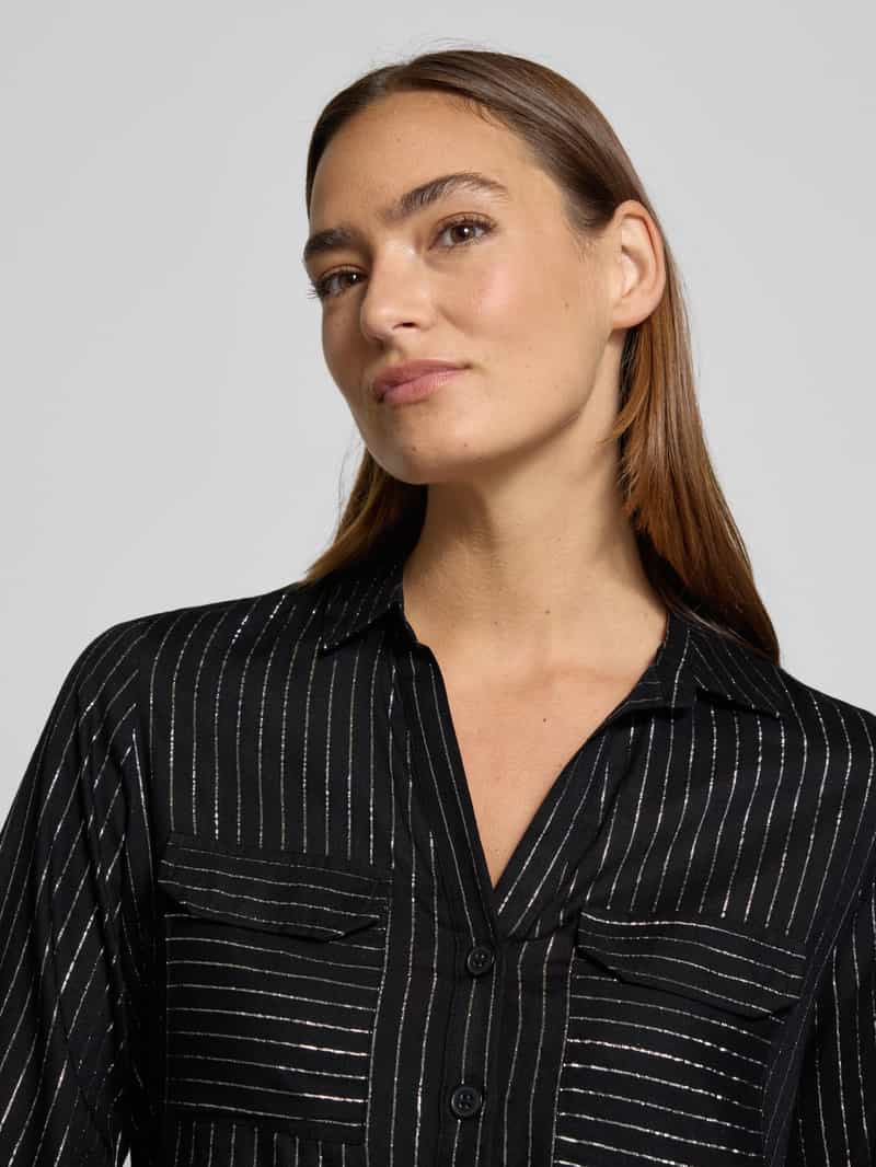 Vero Moda Regular fit overhemdblouse van viscosemix model 'BUMPY'