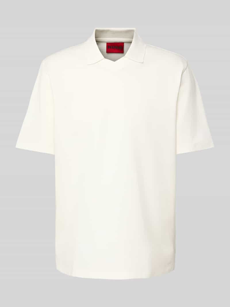 HUGO Poloshirt met V-hals model 'Dimersve'