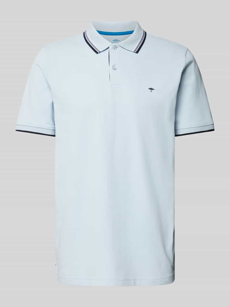 FYNCH-HATTON Regular fit poloshirt met contraststrepen