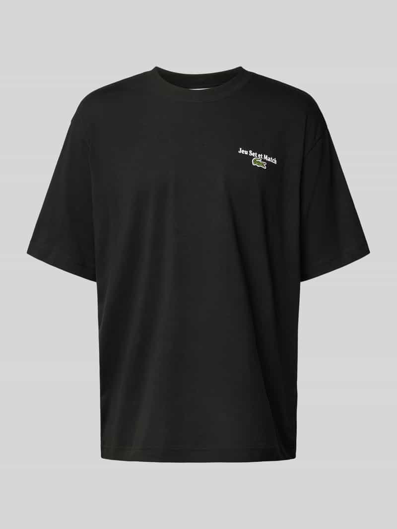 Lacoste Loose fit T-shirt van puur katoen