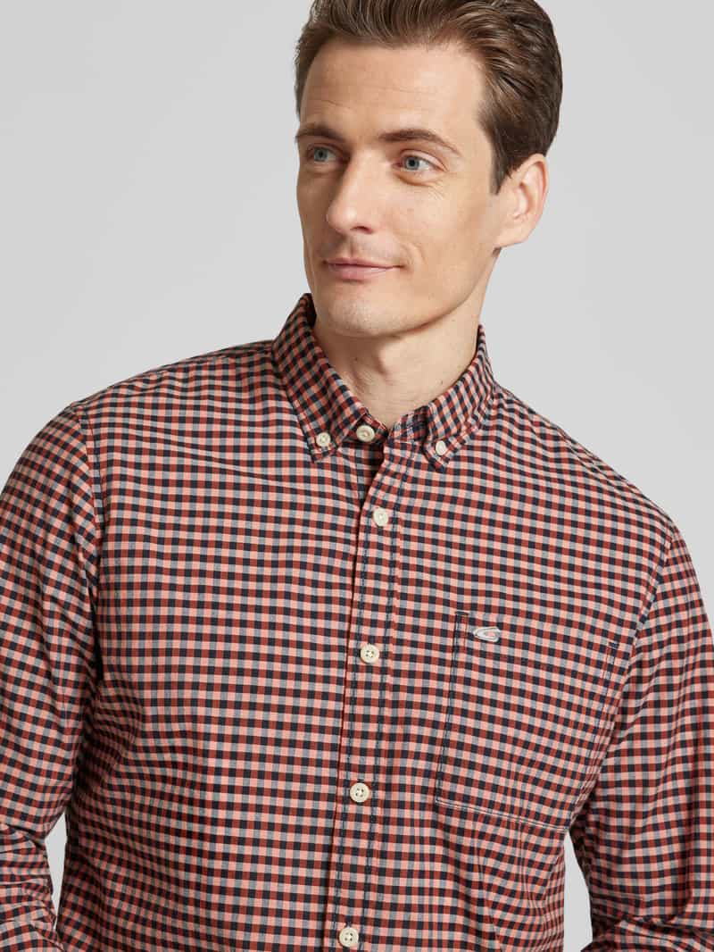 camel active Regular fit vrijetijdsoverhemd met button-downkraag