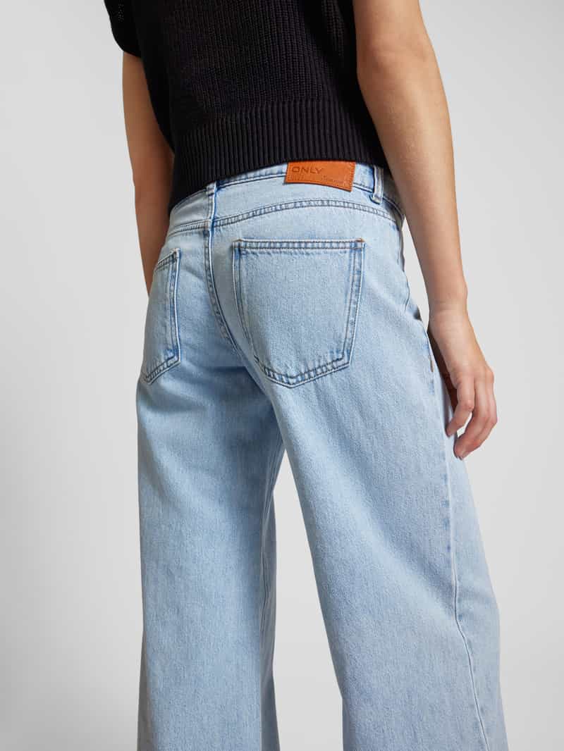 Only Wide fit jeans met knoopsluiting model 'KANE'