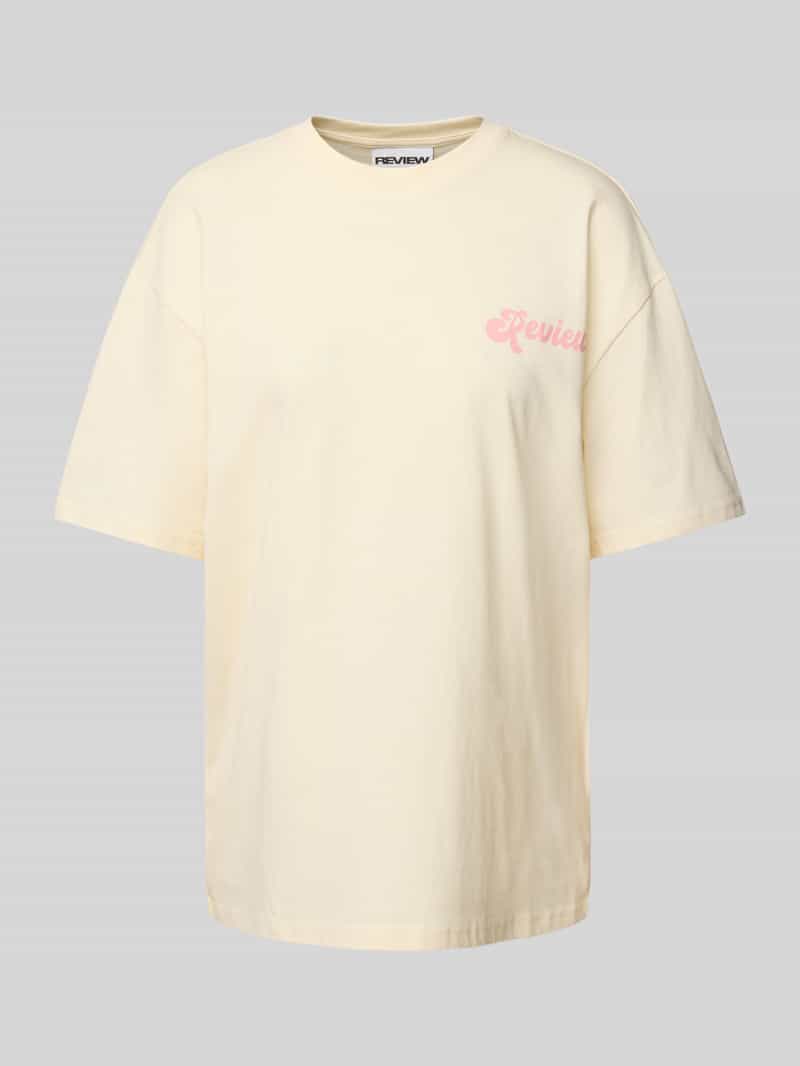 Oversized T-shirt met labelprint