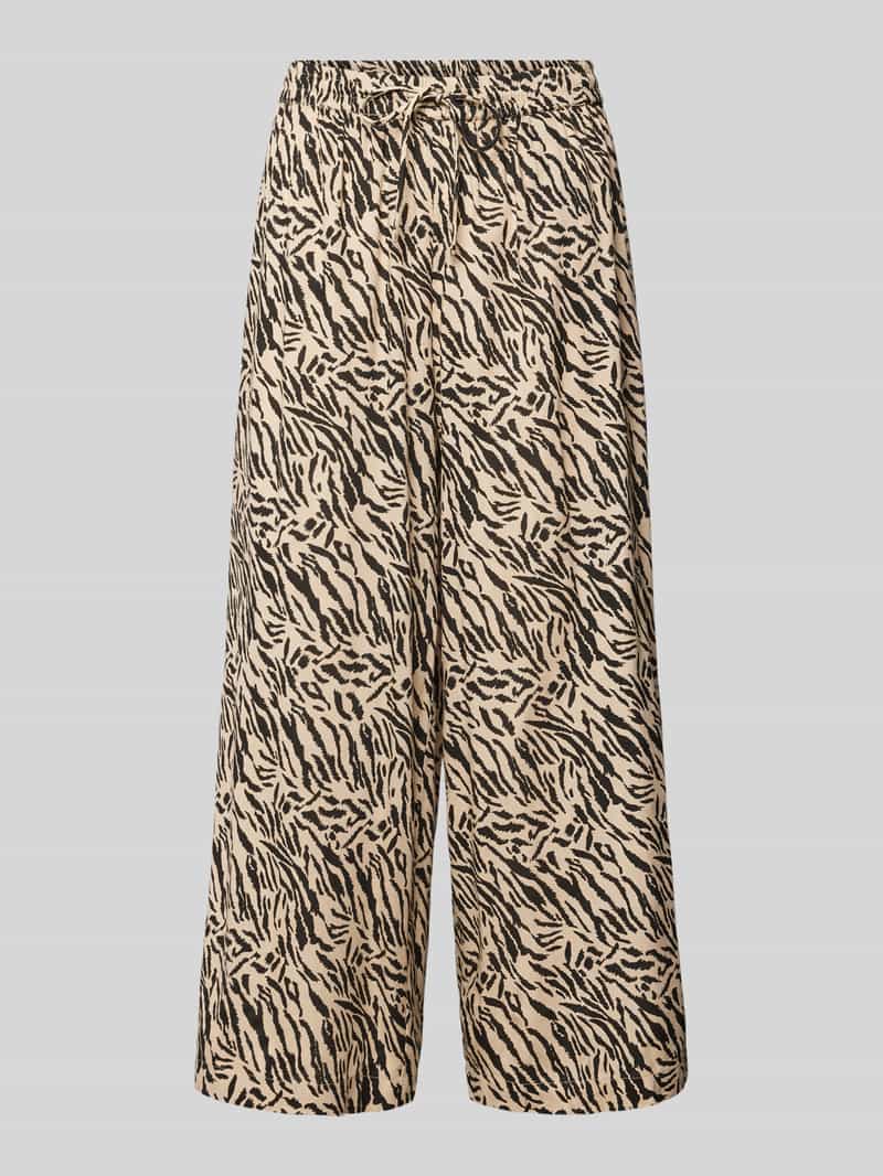 Pieces Flared stoffen broek met tunnelkoord model 'NYA'