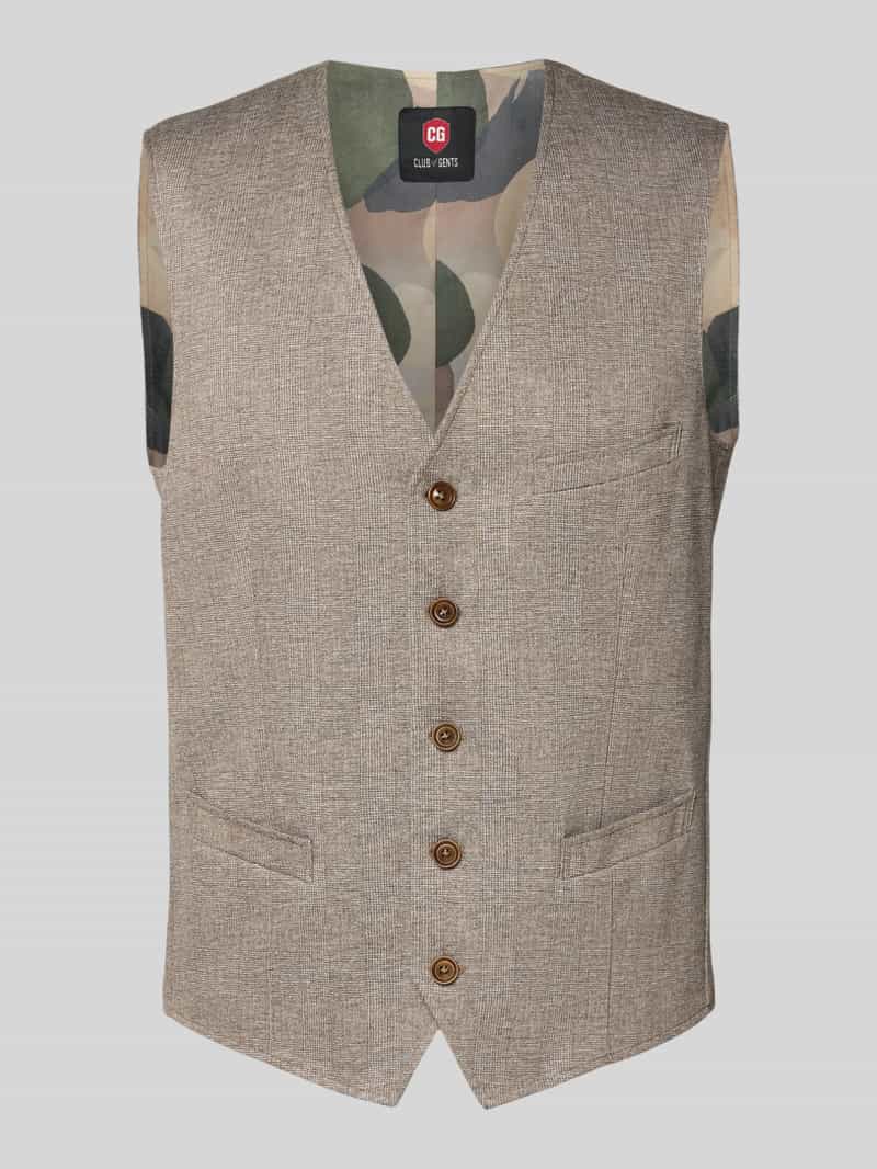 CG Club of Gents Gilet met V-hals model 'Mosley'
