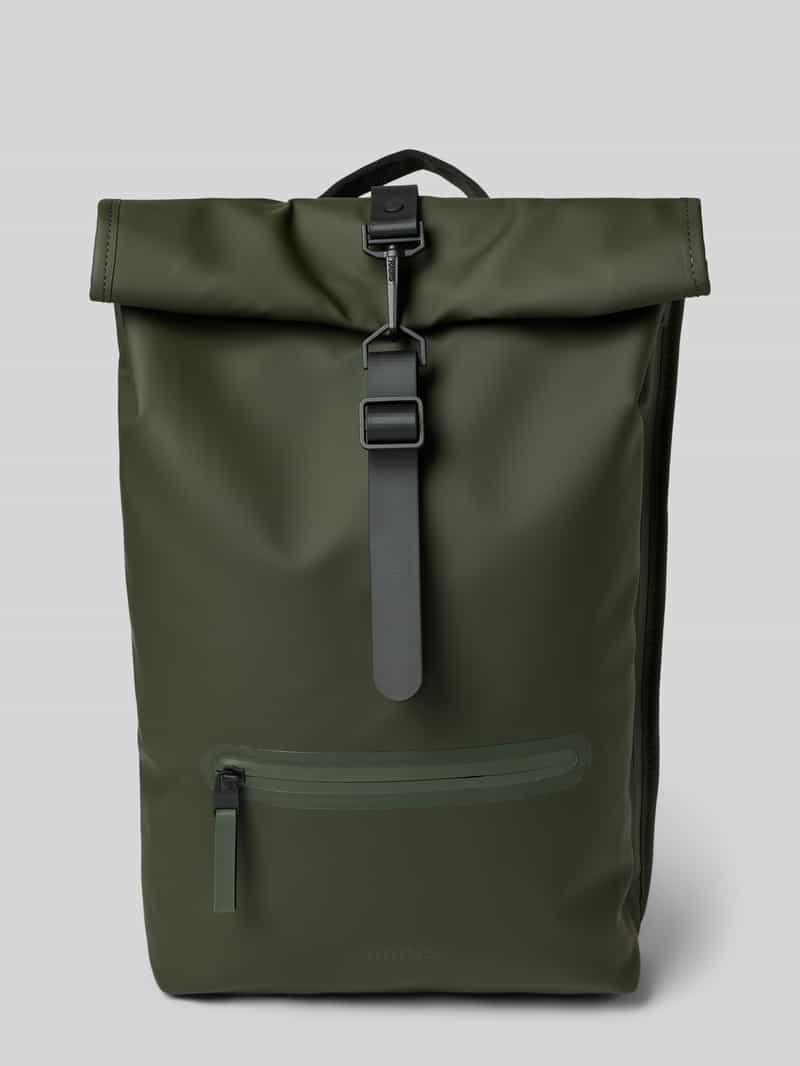 Rains Rolltop-rugzak met verstelbare schouderbanden