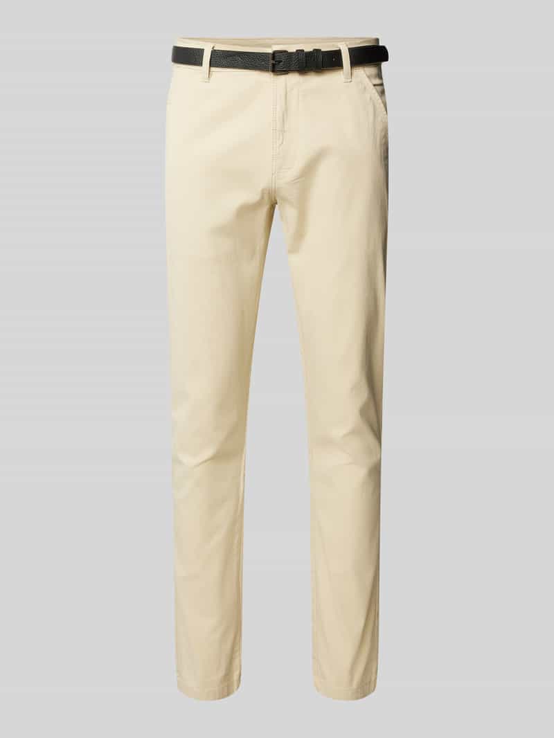 lindbergh Clasic stretch fit chino met riem