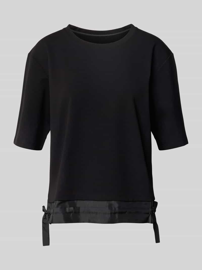 Marc Cain T-shirt van modalmix met strikdetails