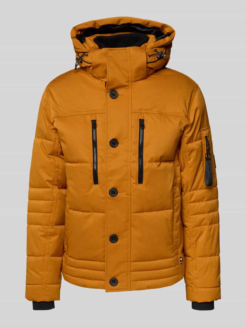 Tom Tailor Regular fit gewatteerd jack met ritszakken