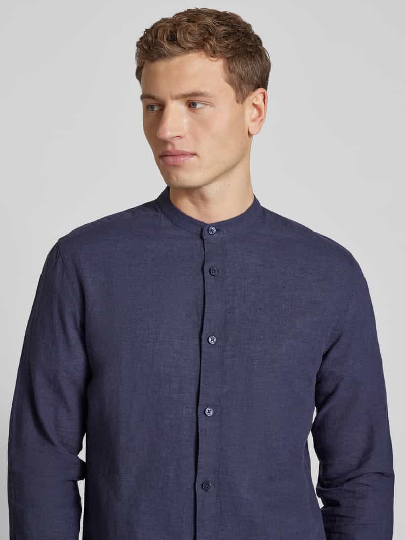 Only & Sons Slim fit vrijetijdsoverhemd met opstaande kraag model 'CAIDEN'