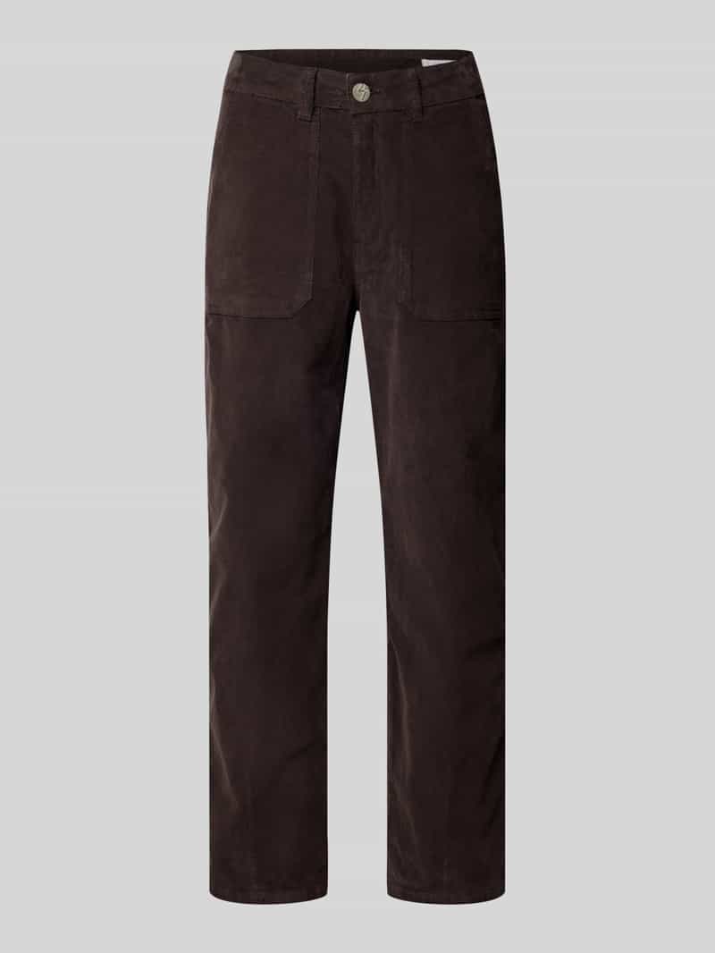 Opus Corduroy broek met achterzakken model 'Lissie'