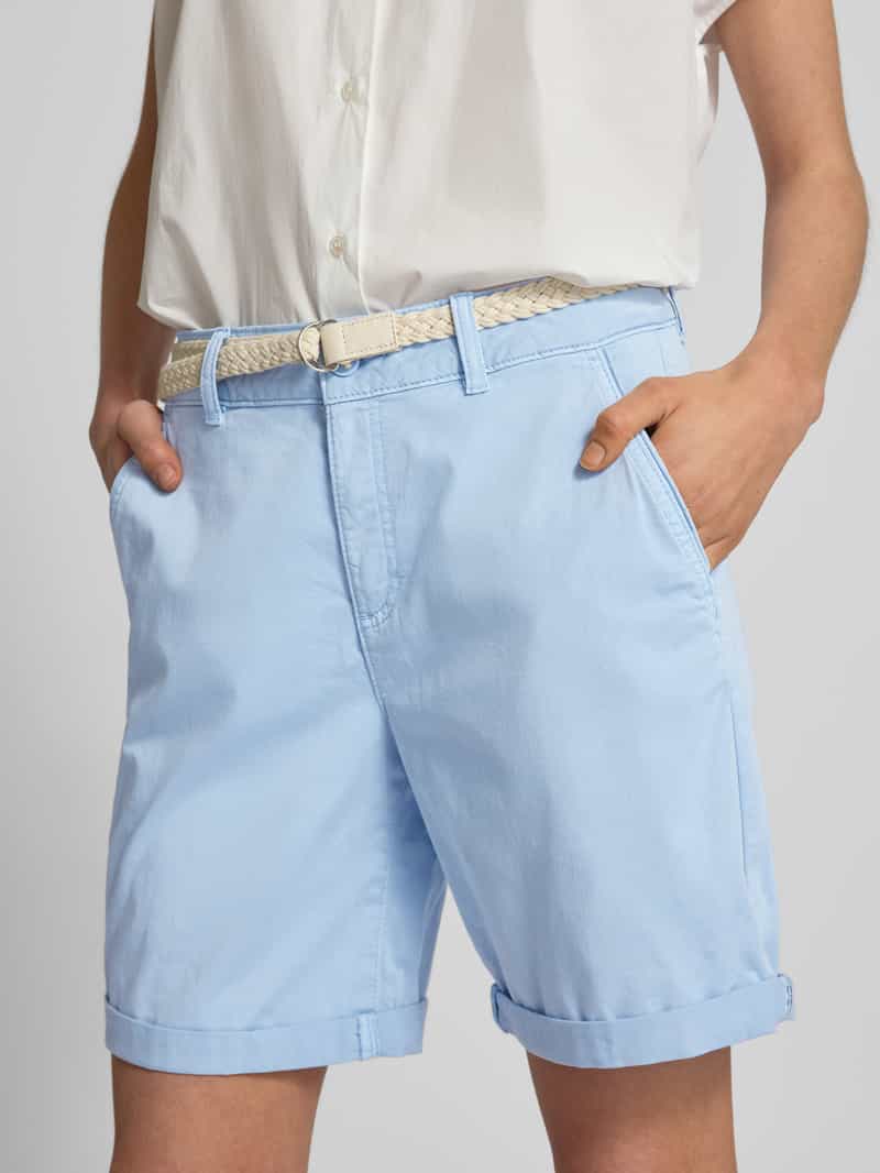 s.Oliver RED LABEL Regular fit korte chino met gevlochten riem