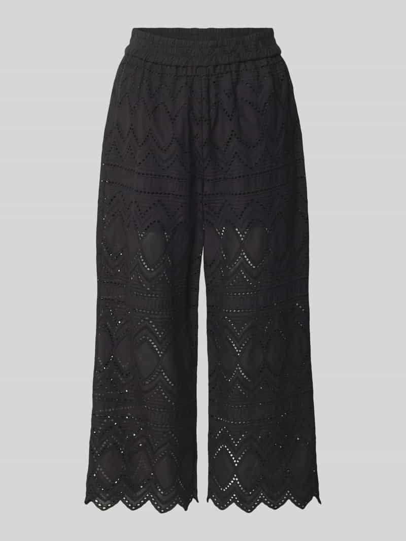 Christian Berg Woman Selection Regular fit culotte met broderie anglaise