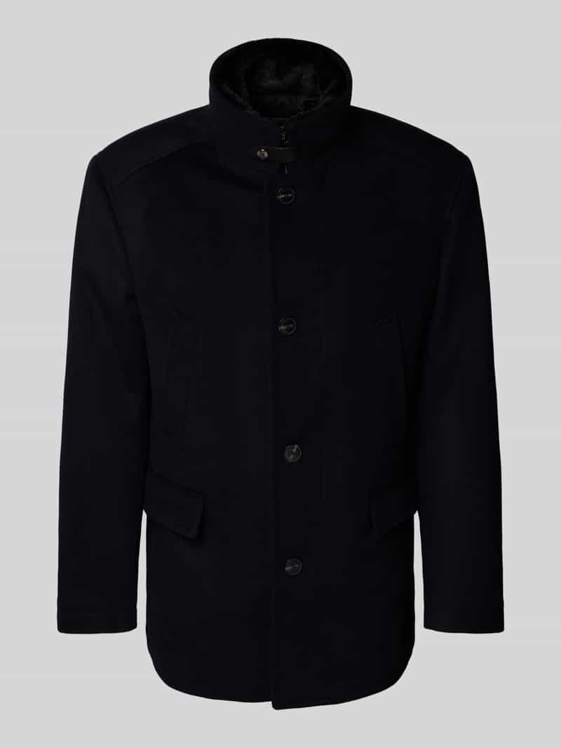 JOOP! Collection Wollen jack met opstaande kraag en klepzakken model 'Gary'