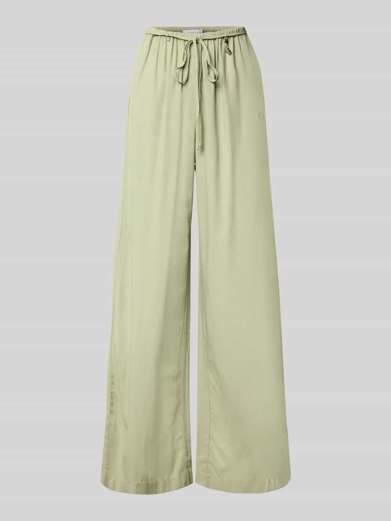 LeGer by Lena Gercke Wide leg stoffen broek van een mix van viscose en linnen model 'Emelie'
