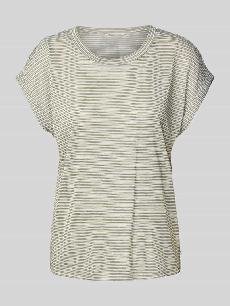 Tom Tailor Denim Regular fit T-shirt met streepmotief