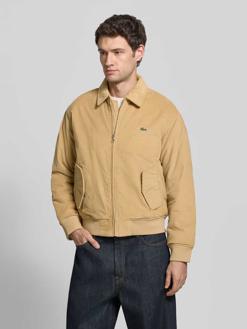 Lacoste Regular fit bomberjack van puur katoen