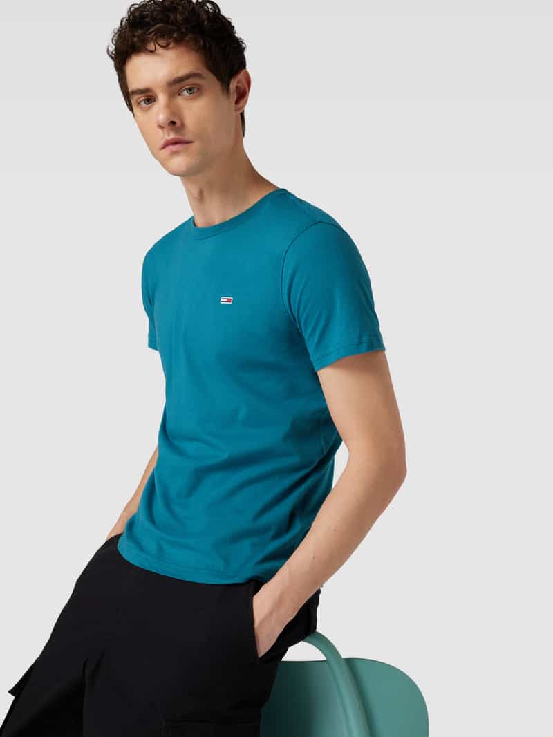 Tommy Jeans T-shirt met labelstitching in een set van 2 stuks