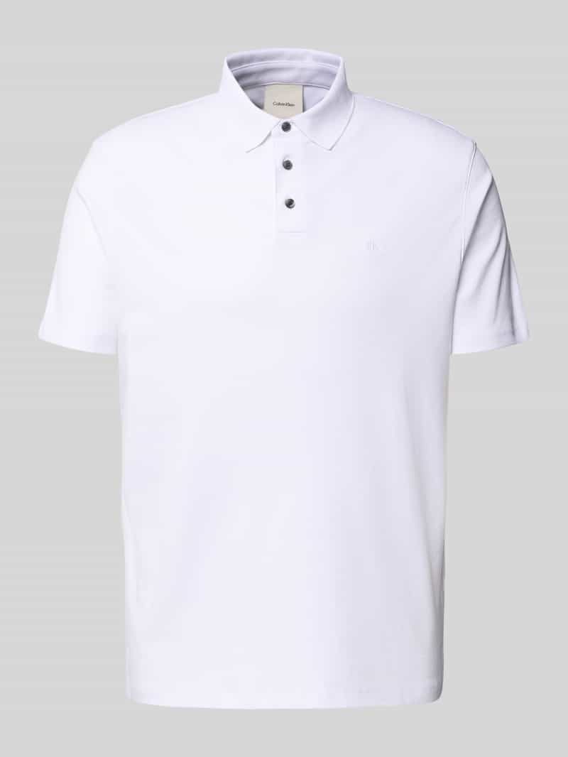 CK Calvin Klein Relaxed fit poloshirt met logostitching model 'SUPMA'