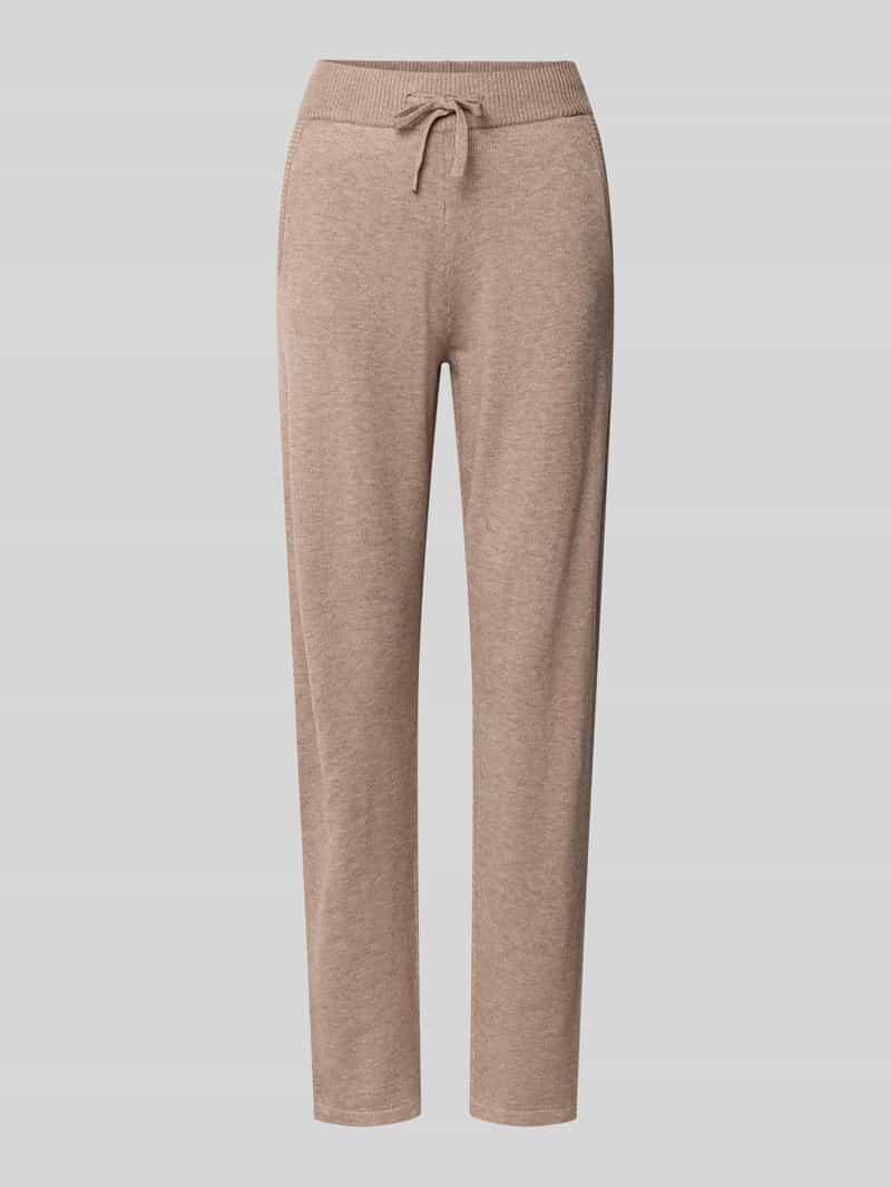 Christian Berg Woman Gebreide broek van viscosemix met elastische band