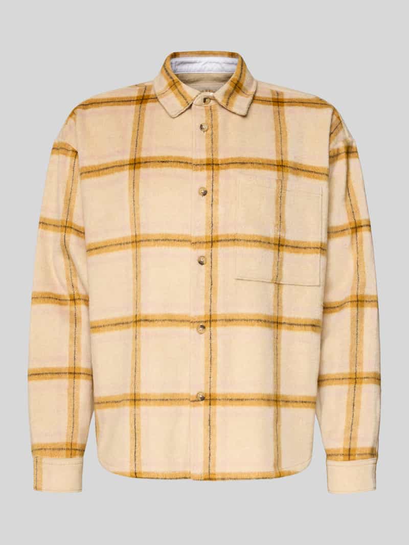 BLKVIS Regular fit flanellen overhemd met viscose