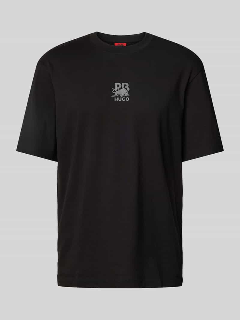 HUGO T-shirt met labelprint model 'Deckies'