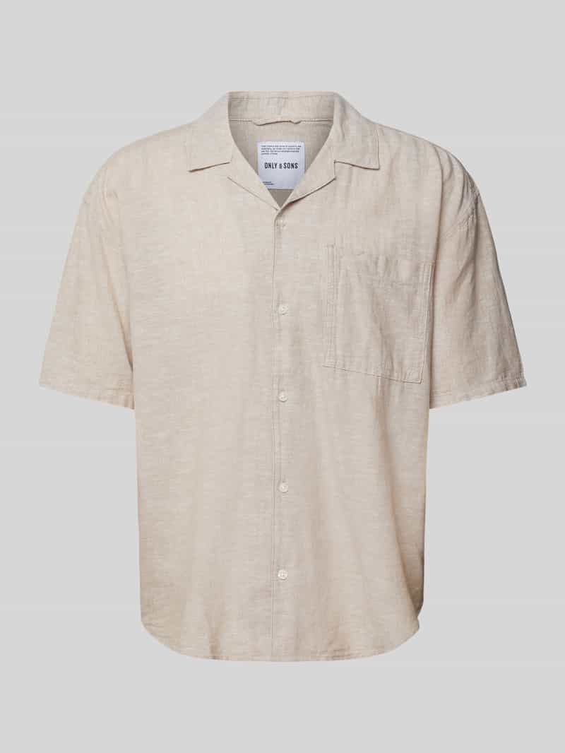 Only & Sons Relaxed fit vrijetijdsoverhemd met 1 2-mouwen model 'CAIDEN'