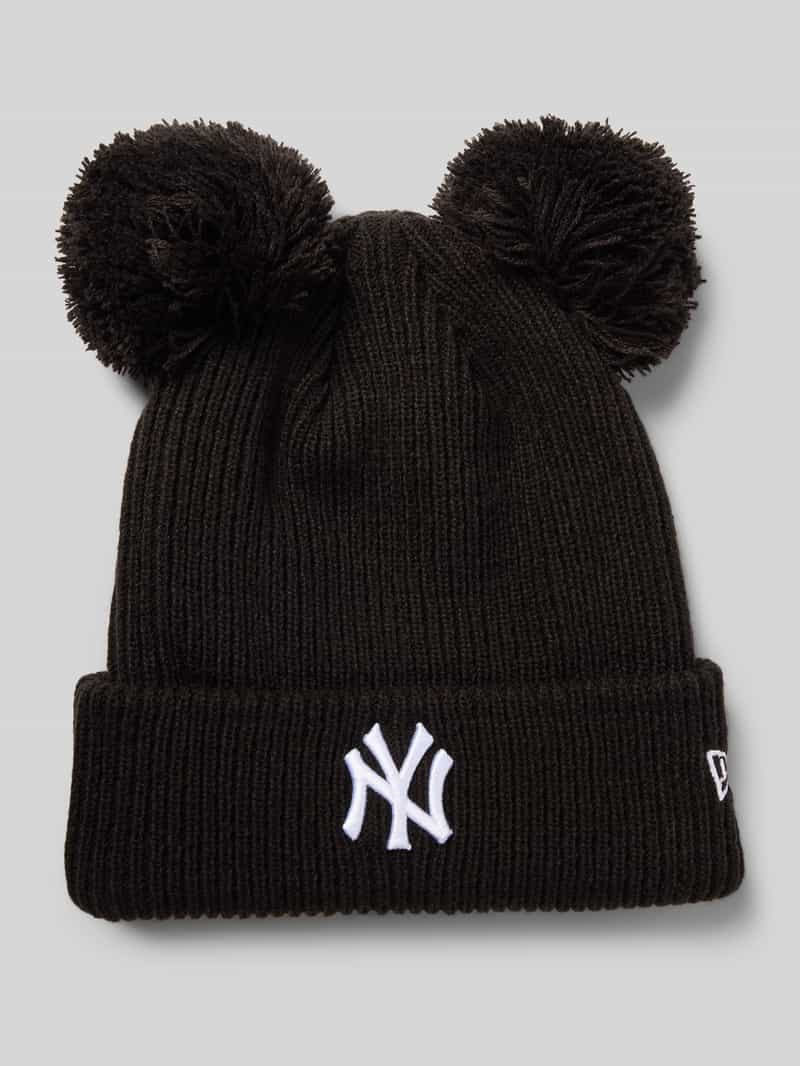 new era Beanie met labeldetail