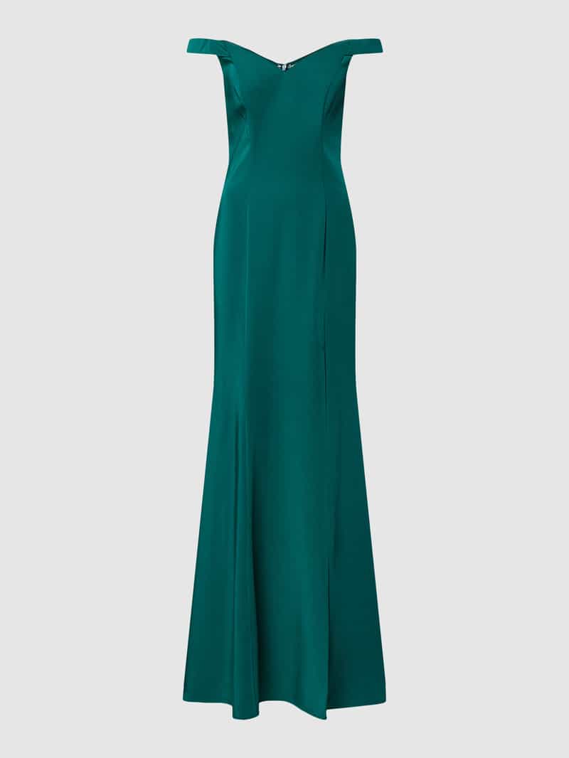 Avondjurk met hartvormige hals Mascara