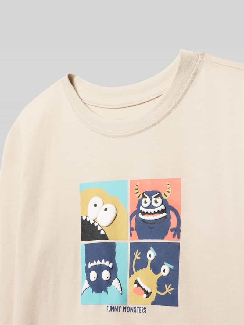 BLUE SEVEN Shirt met lange mouwen en motiefprint