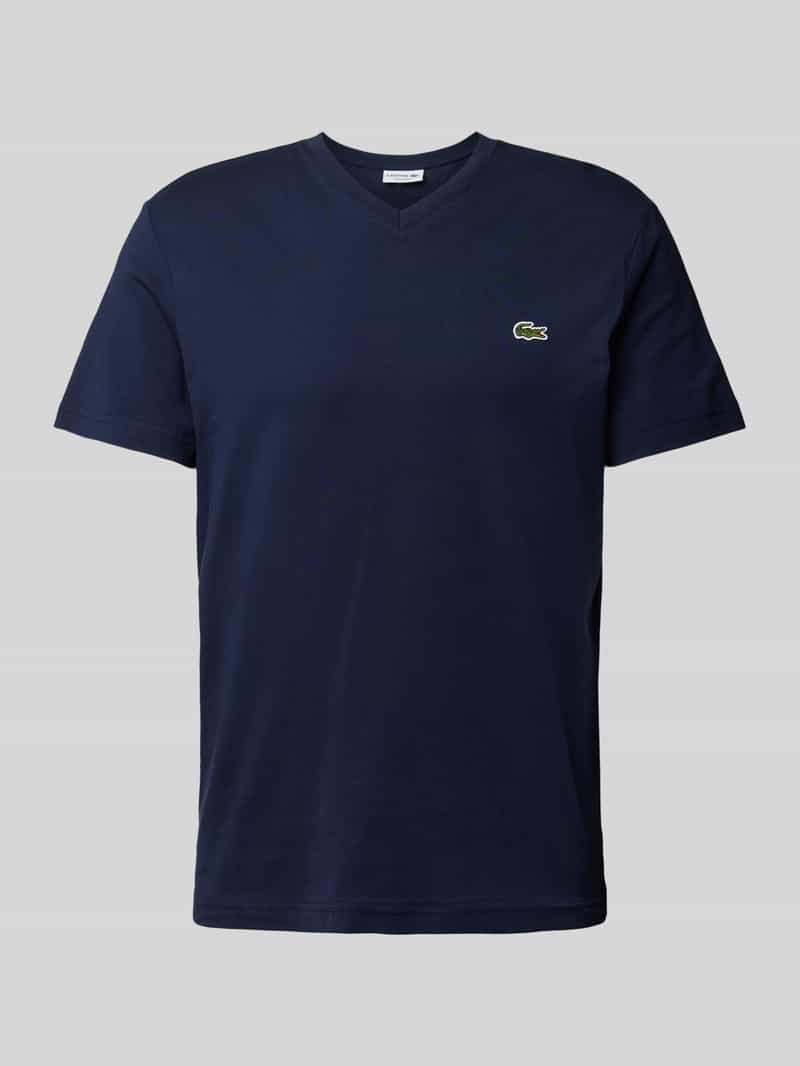 T-shirt met labelstitching, model 'Basic'