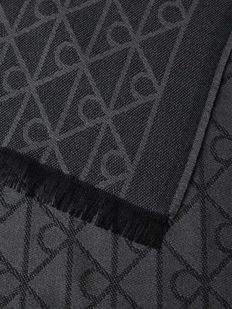 CK Calvin Klein Wollen sjaal met all-over stitching model 'Tonal'