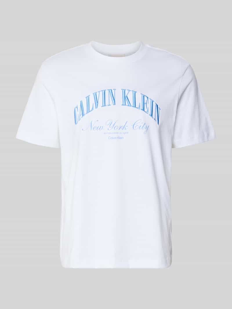 T-shirt met labelstitching